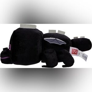 Minecraft Ender Dragon Plush Toy Black Purple Unisex